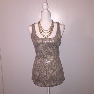 Sequin tank top